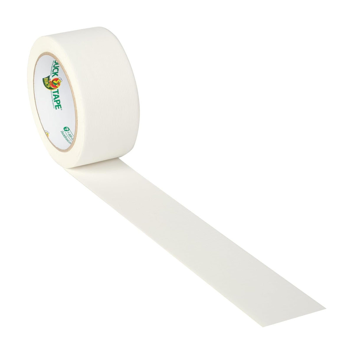 Duck Brand 1265015 Cinta adhesiva de color, color blanco, 1.88 pulgadas x 20 yardas, rollo único