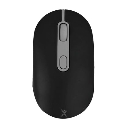 PerfectChoice Mouse Recargable Inalámbrico, Clic Silencioso - Negro