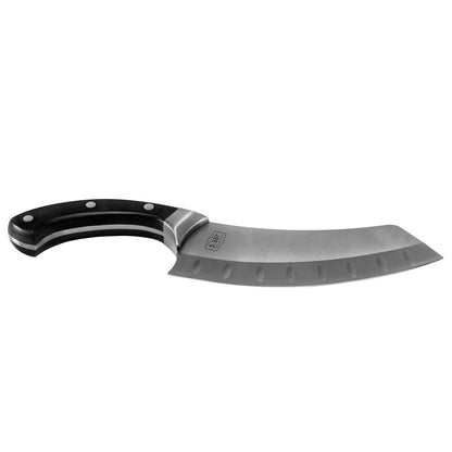 Oklahoma Joe's Cuchillo de chef y cuchillo de chef con funda, plata/negro