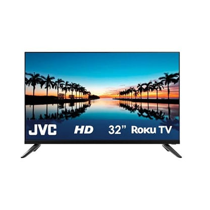 JVC | Smart TV 32 Pulgadas | LED HD | Frameless | Roku TV | HDMI | Control Remoto Incluido | Modelo SI32RF