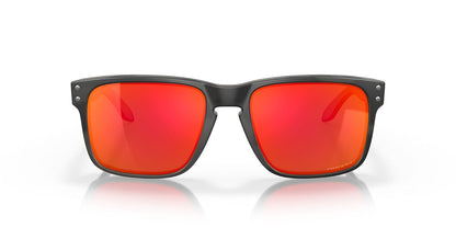 Oakley Holbrook Iridio Sport anteojos de sol, Matte Black/Positive Red Iridium, Talla unica - PRIZM RUBY