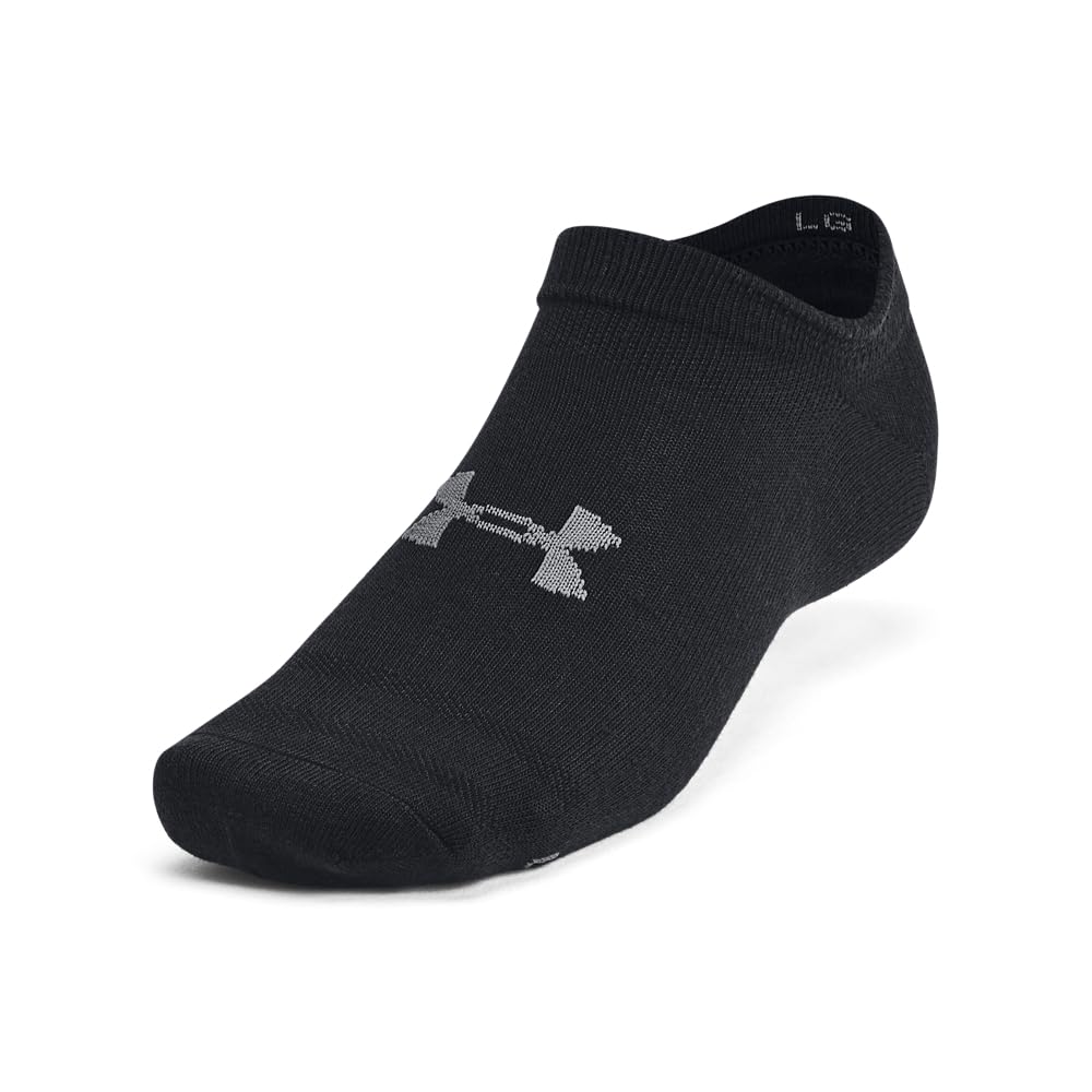Under Armour Calcetines Deportivos para Niña, Paquete de 6 - CH - Negro
