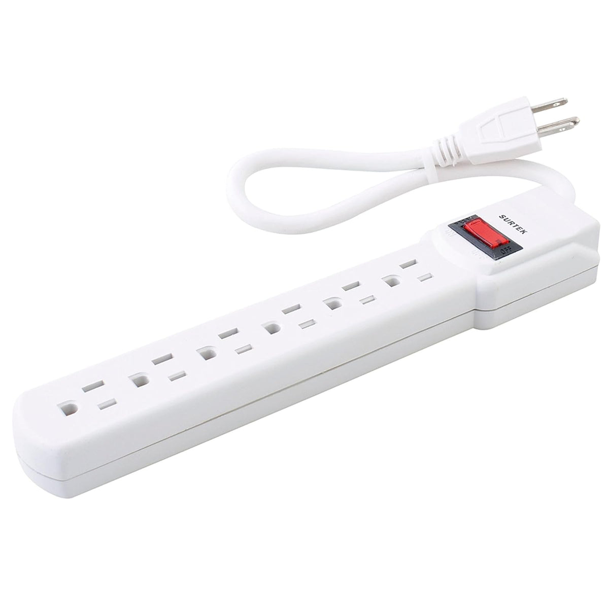 Surtek 136201 Multicontacto 6 entradas cable 30 cm