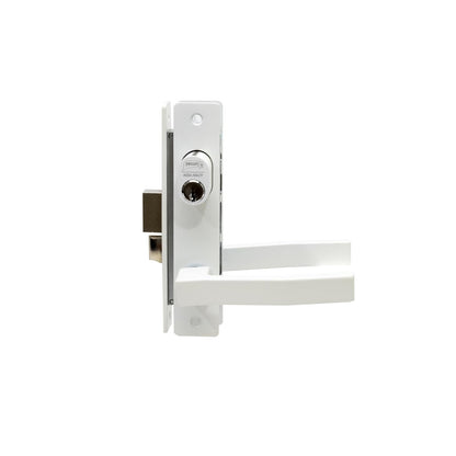 Phillips Cerradura Modelo Slim 550 Manija Cuadrada Para Puerta De Aluminio Blanco