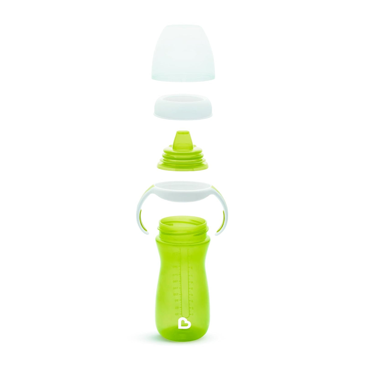 Munchkin® Gentle™ - Taza para sorber de transición con asas de entrenamiento, 10 onzas, paquete de 2, azul/verde