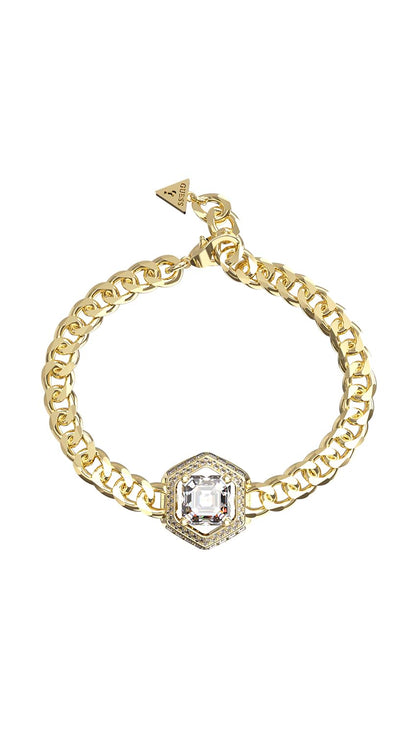 GUESS Pulsera para Mujer LIONESS QUEEN color Dorado