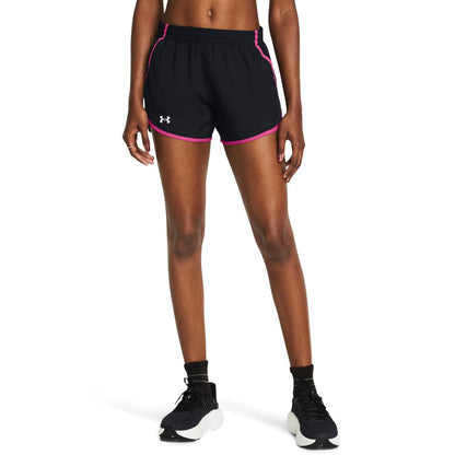 Under Armour Fly By Shorts Deportivos para Mujer - (004) Black - Astro Pink - Reflective - XS