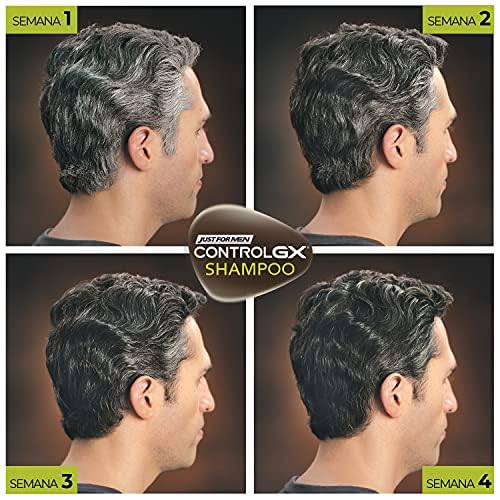 Just for Men Control Gx Shampoo Desvanecedor Progresivo De Canas, Paquete de 3, 118ml