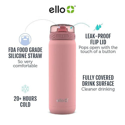 Ello Cooper Botella de agua de acero inoxidable aislada al vacío