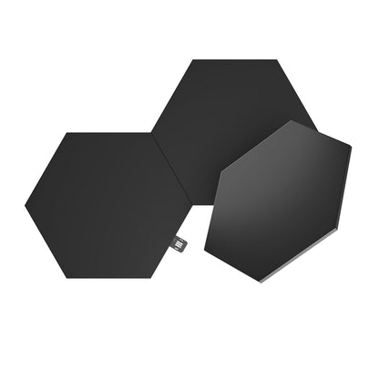NANOLEAF SHAPES Hexagon Black 3-Pack Expansion Panels Only