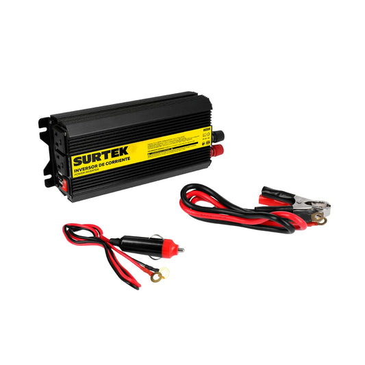 Surtek IC6600 Inversor de corriente 600 W con voltaje entrada DC 12 V, voltaje salida AC 120 V, 60 Hz