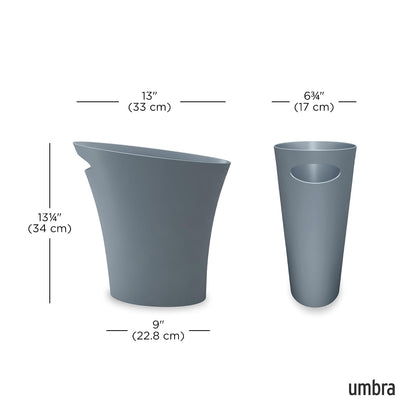 Umbra Skinny Bote de Basura, Azul pizarra