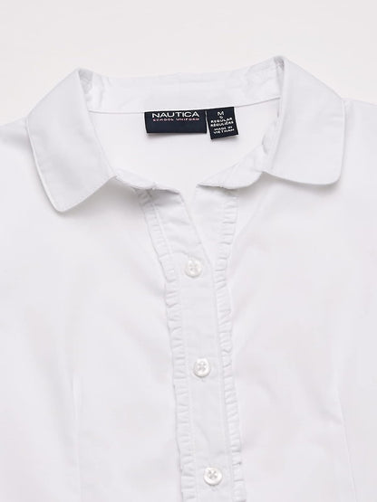 Nautica Blusa de Manga Corta Camisa para Niñas