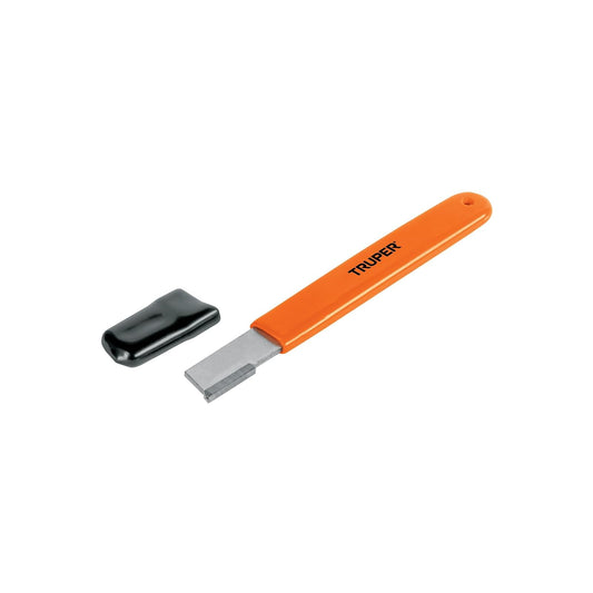 Truper AFI-TIJ, Afilador para herramientas de corte, mango cubierto de PVC