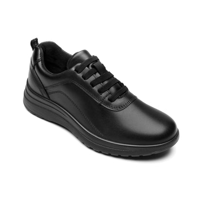 Flexi Oxford casual de piel para mujer con ajuste de cordones 136401