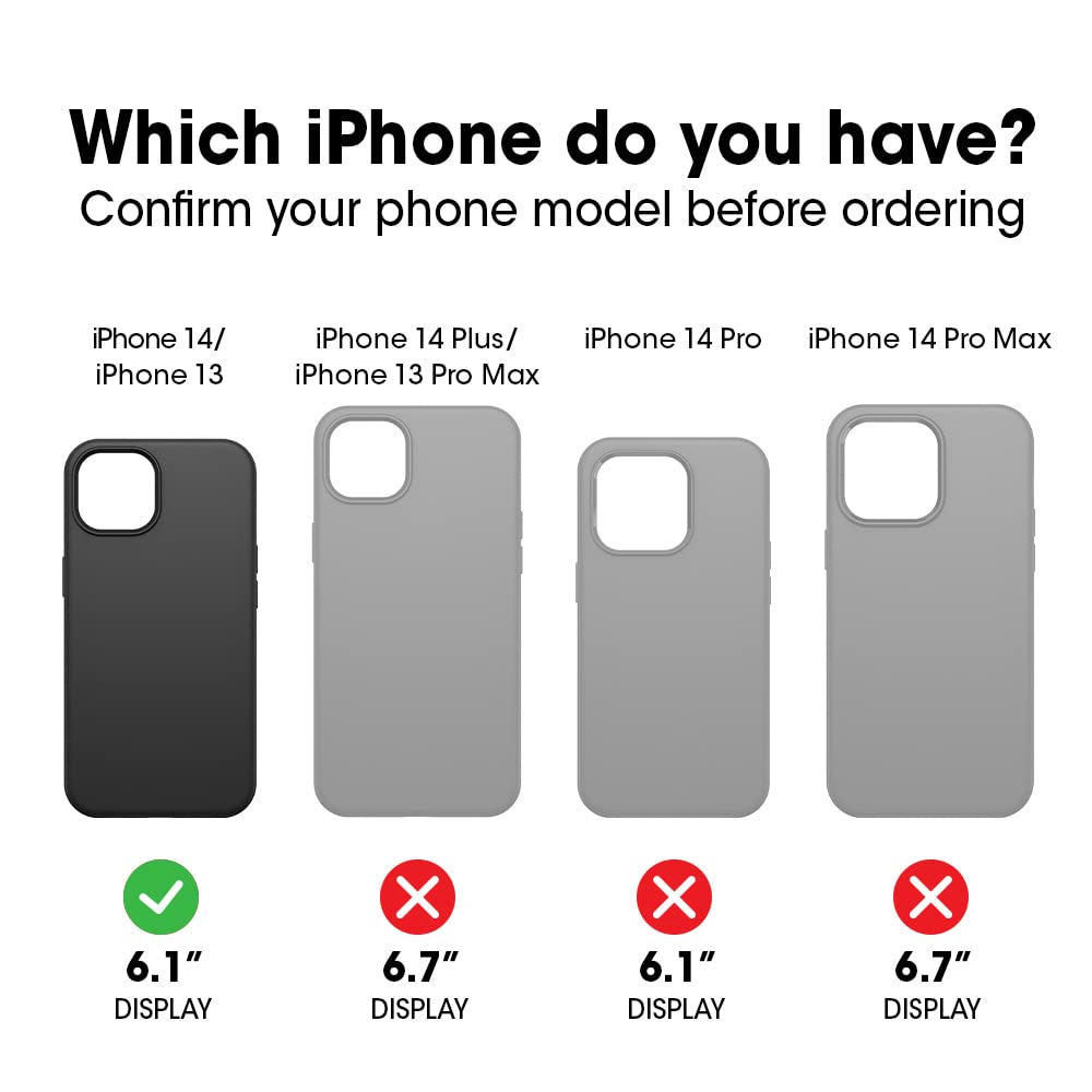 Otterbox Funda para iPhone 14 Y iPhone 13 Commuter Series - Dont Be (), Delgada Y Resistente, Fácil De Bolsillo, con Protección De Puerto Azul