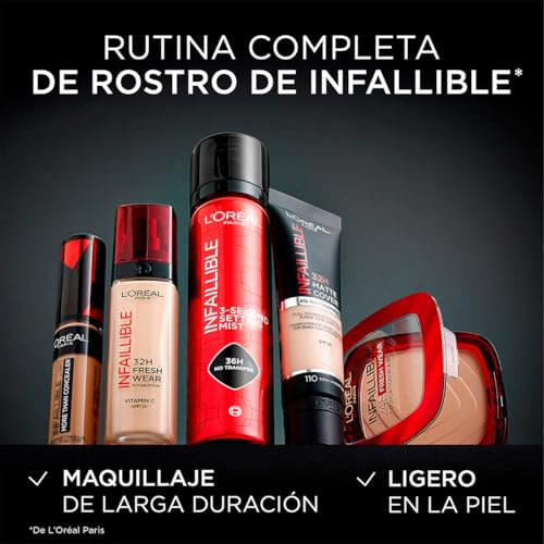 L'Oreal Paris, L´Oréal Paris, Base De Maquillaje En Polvo De Larga Duración, Infallible 24H Freshwear, Tono 190 Beige Sand, 9Gr