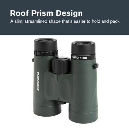 Celestron – Nature DX 8x42 – Outdoor and Birding Binocular – Fully Multi-Coated with BaK-4 Prisms – Rubber Armored – Fog & Waterproof – Top Pick Optics