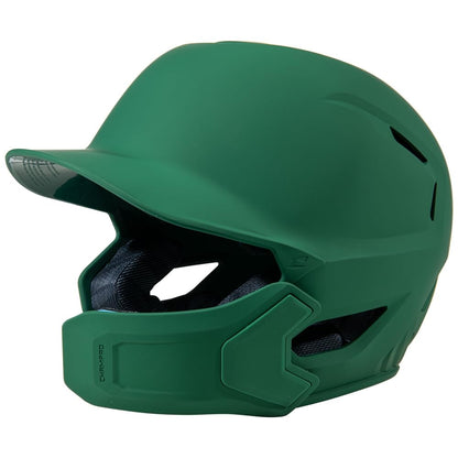 Champro HXE Casco de Bateo de Béisbol Mate con Protector de Mandíbula - Verde bosque - Medium (6 1 - 2 - 7 1 - 8)