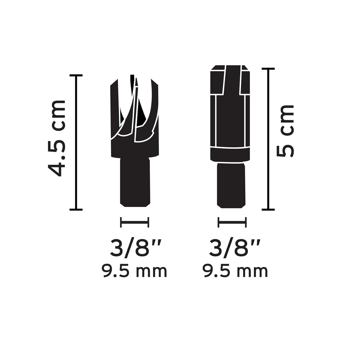 Truper JBC-8, Juego de 8 brocas clavacote para madera