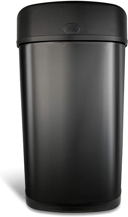 Ninestars DZT-50-9BK Stainless Steel Motion Sensor Gallon Trash Can, 3.2 Ltrs/50 Gallons, Black