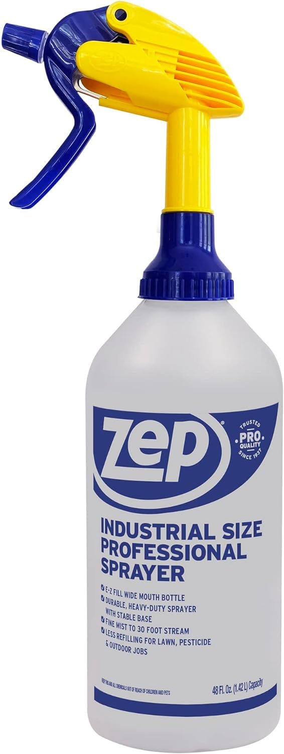 Zep - Botella rociadora Industrial C32810 de 40 onzas - Spray de hasta 30 pies, Boquilla Ajustable