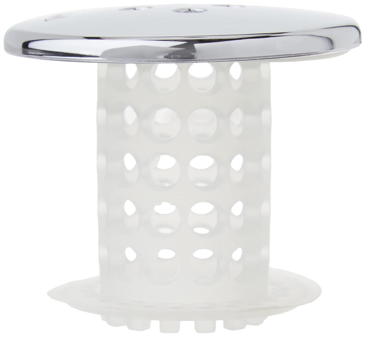TubShroom, Revolucionario Protector de desagües de Tina: colador/Filtro/Trampa para pelos, Cromado, 1