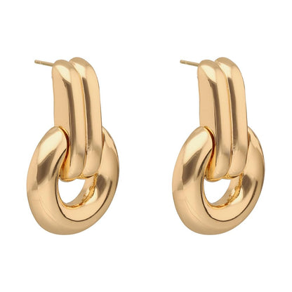 Nine West Aretes Dorado para Mujer