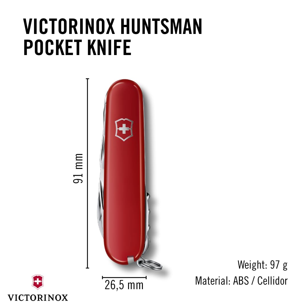 Victorinox Navaja Huntsman Roja 15 Usos para Hombre color rojo talla one size