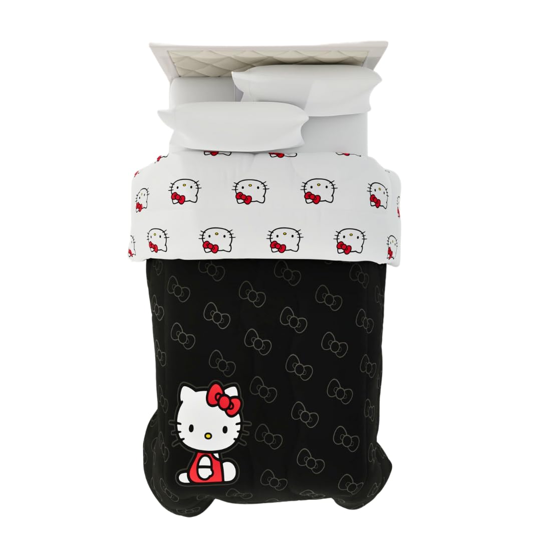 Franco Edredón Reversible Hello Kitty Microfibra - Individual - Hello Kitty