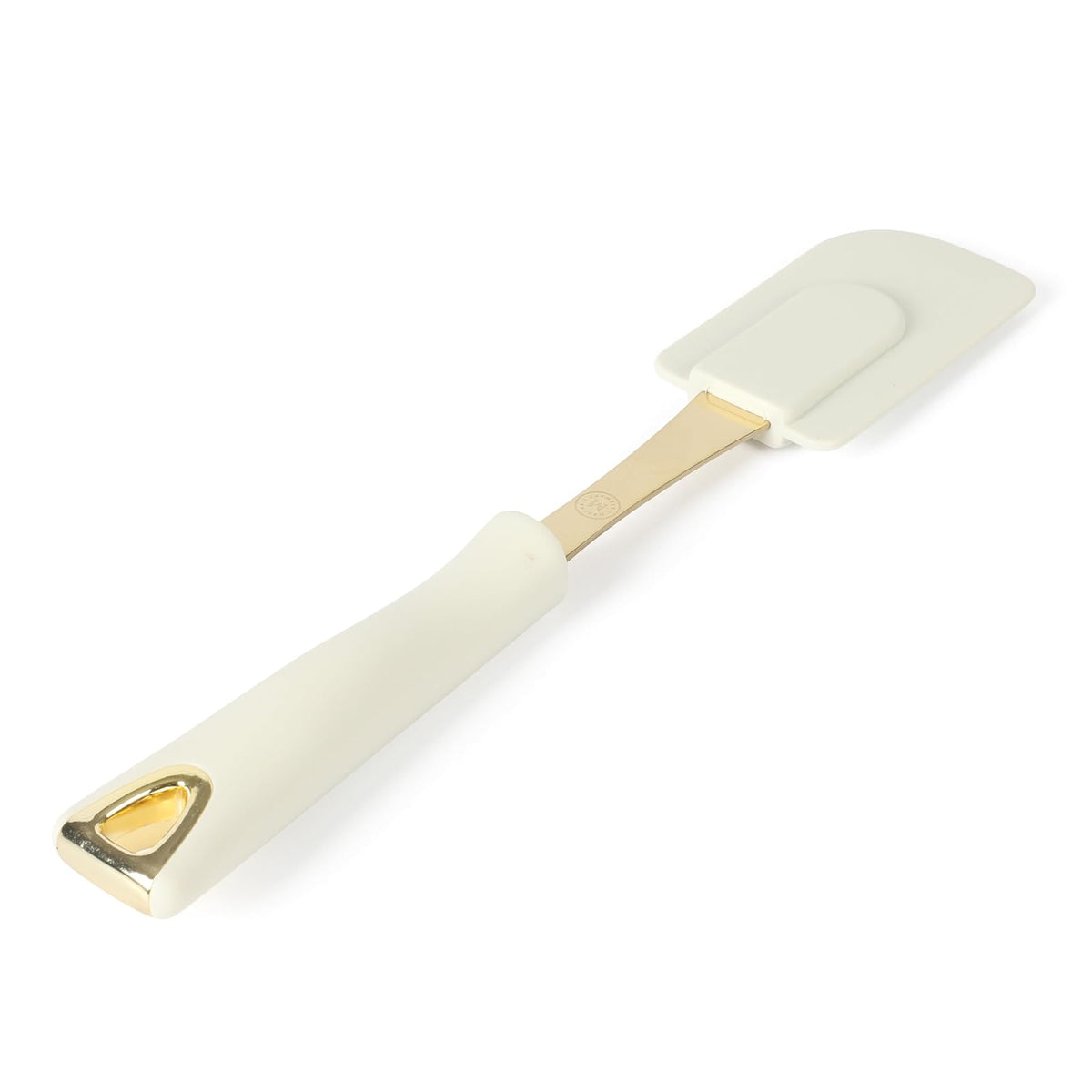 Martha Stewart Lockton - Juego de herramientas de cocina de acero inoxidable y nailon, lino con dorado