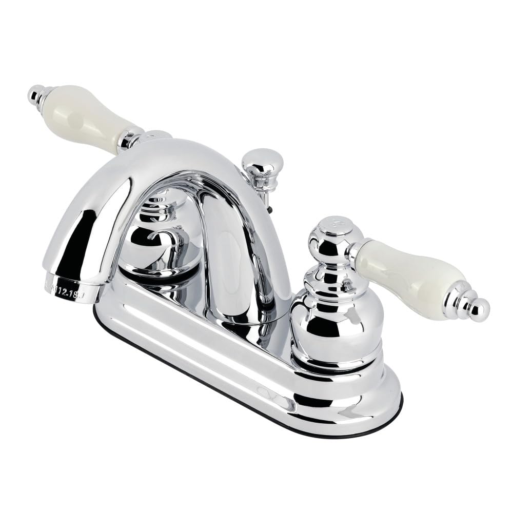 Kingston Brass KB5611PL Restoration - llave de lavabo de 4 pulgadas, cromo pulido