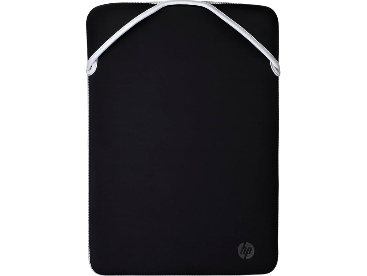 HP Funda para Laptop Reversible 15.6", Diseño Delgado, Doble Vista, Material Neopreno, 39.6 cm, Negro/Plateado (2F2K5AA)