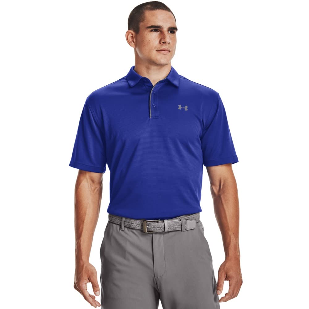 Under Armour Polo de Golf UA Tech para Hombre - XL - Azul (Royal - Graphite - 400)