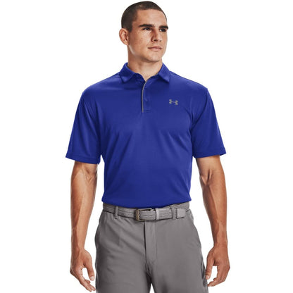 Under Armour Polo de Golf UA Tech para Hombre - XL - Azul (Royal - Graphite - 400)
