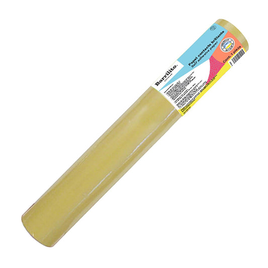 Barrilito Papel Contacto Amarillo Rollo. 0.45x20m. 8020