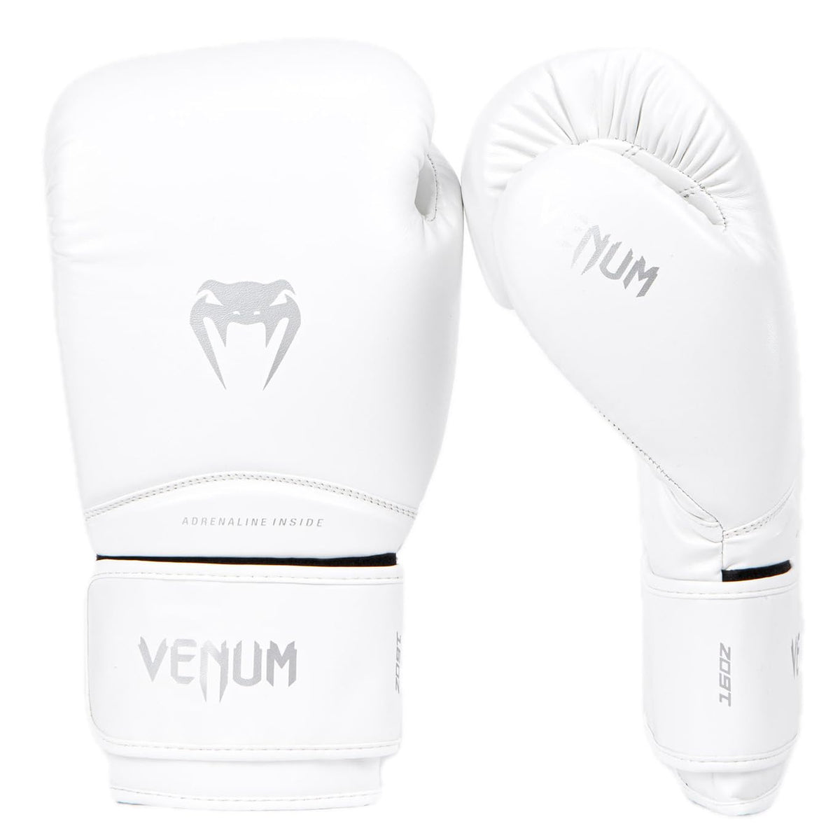 Venum Contender 1.5 Guantes de Boxeo - Contender 1.5 - Blanco - Plata - 295.73 ml (10 oz)