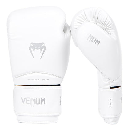 Venum Contender 1.5 Guantes de Boxeo - Contender 1.5 - Blanco - Plata - 295.73 ml (10 oz)