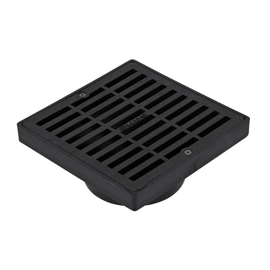 NDS 640 Rejilla Cuadrada de Drenaje 6 Pulgadas con Adaptador de Perfil Bajo