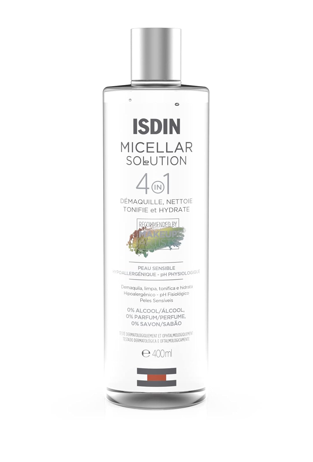 ISDIN Micellar Solution 4 en 1 Agua Micelar: Limpia, Desmaquilla, Hidrata y Tonifica, 400ml + Ureadin Podos Gel Oil, Repara e hidrata los pies secos y agrietados, 75ml