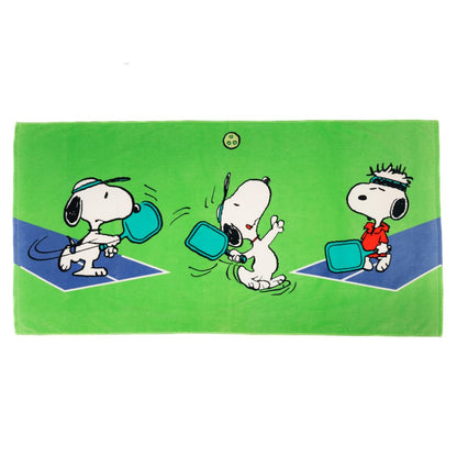 Franco Collectibles Peanuts Snoopy Pickleball Tennis Toalla de baño, Piscina y Playa, 152 x 76 cm, (Producto 100% Oficial de Cacahuetes)