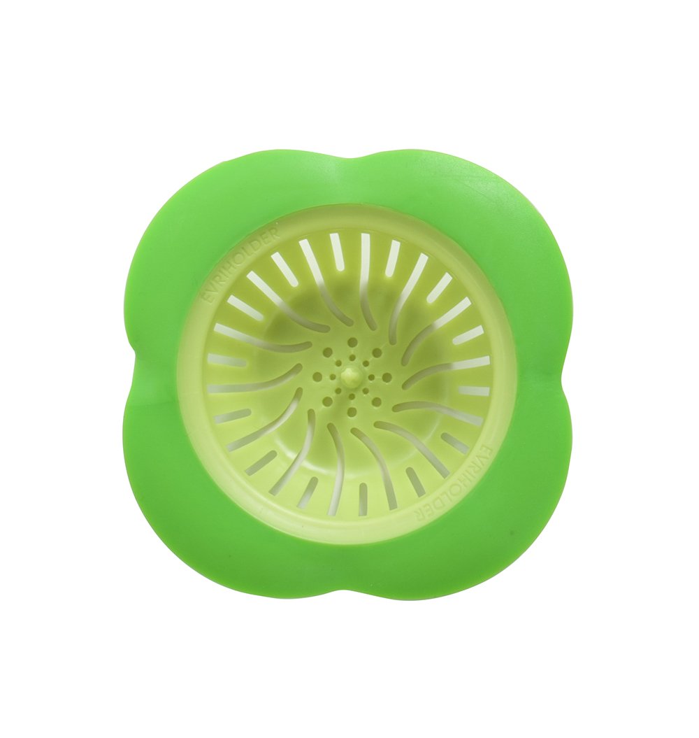Evri-Fregadero colador con Gran Borde Ancho, Herramienta para fregaderos de Cocina, se Adapta a la mayoría de fregaderos de Cocina estándar, Ofrece un Juego de Dos, Colores Pueden Variar