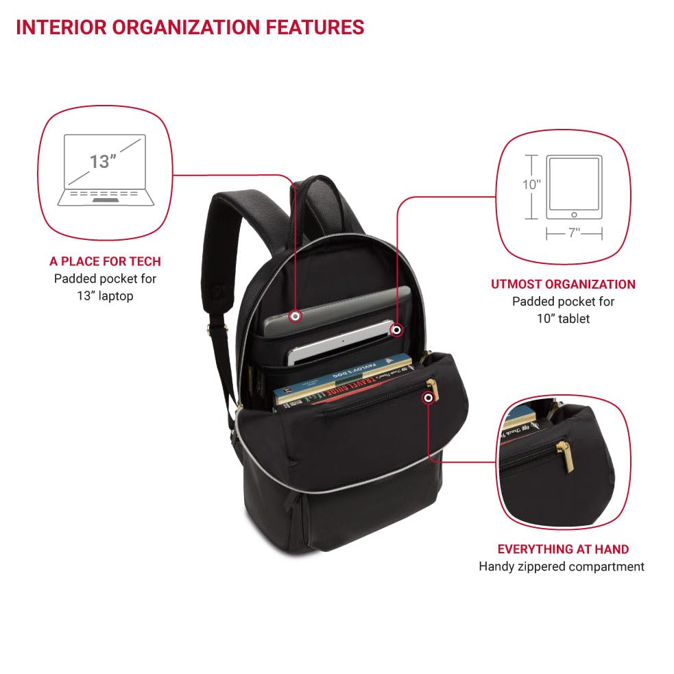 SwissGear Serenity Luxe Women's Laptop Backpack Mochila Unisex adulto