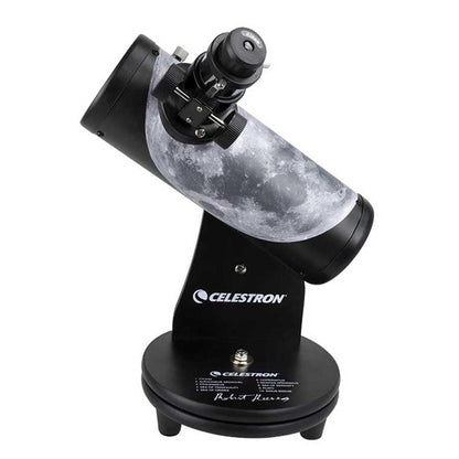 Celestron – 76mm Signature Series FirstScope – Compact and Portable Tabletop Dobsonian Telescope – Ideal Telescope for Beginners – Features Custom Moon Map Wrap – Bonus Astronomy Software Package