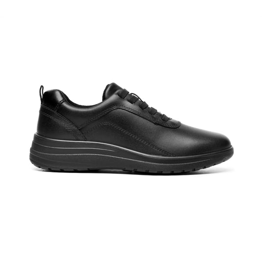 Flexi Oxford casual de piel para mujer con ajuste de cordones 136401