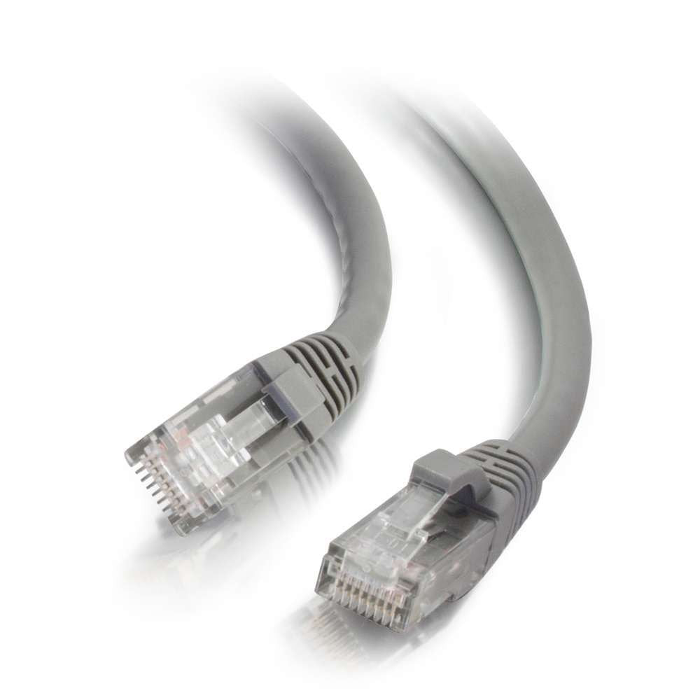 C2G Cable de Red Ethernet Cat6 sin Enganches - 15 Feet - 4.57 Meters - Gris (Grey)