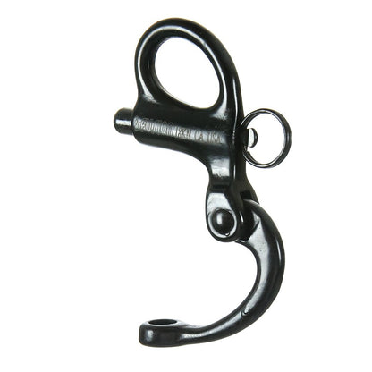 Fusion Climb HELO - Cordón de retención Personal, Gancho a presión y | Correa de nailon de 1 pulgada con elástico interno, gancho a presión de aluminio y grillete de émbolo de óxido negro