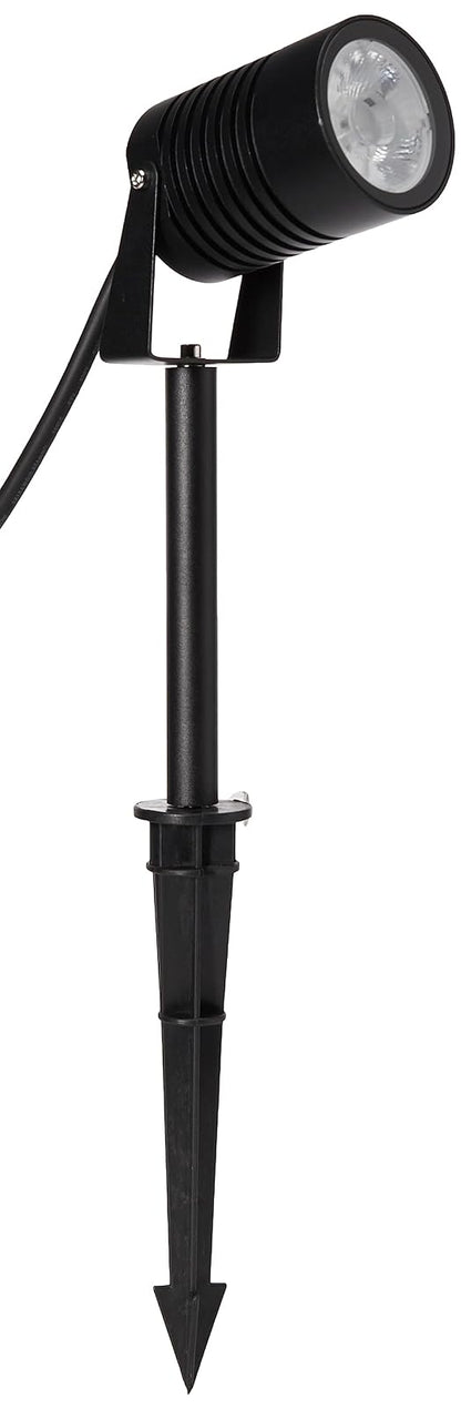 Tecnolite Lámpara con Estaca LED Jardín 9 W, Luz Suave Cálida, IP65, IK06, No atenuable, LED integrado