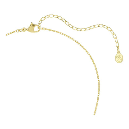 Colgante Swarovski Idyllia, Cortes mixtos, Corazón, Llave, Rosa, Chapado en oro