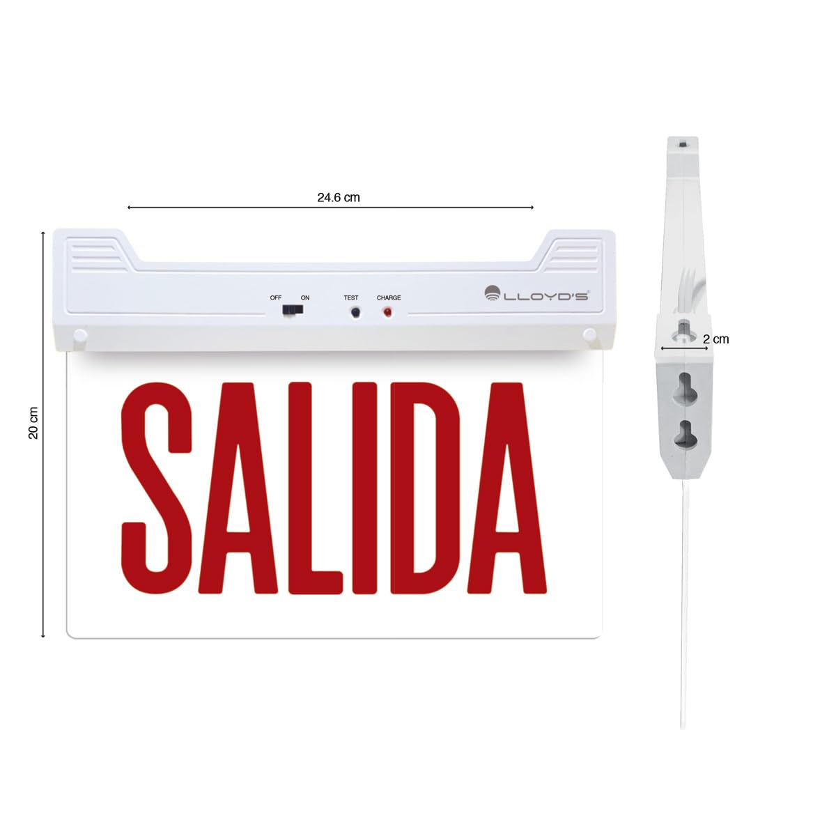 Lloyd's Señal de Salida con Lámpara LED de Emergencia
